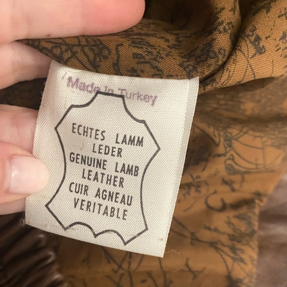 Vintage 100% Leather Oversized Jacket - Picture 4 of 5